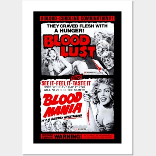 Bloodlust!/Blood Mania Double Feature Posters and Art